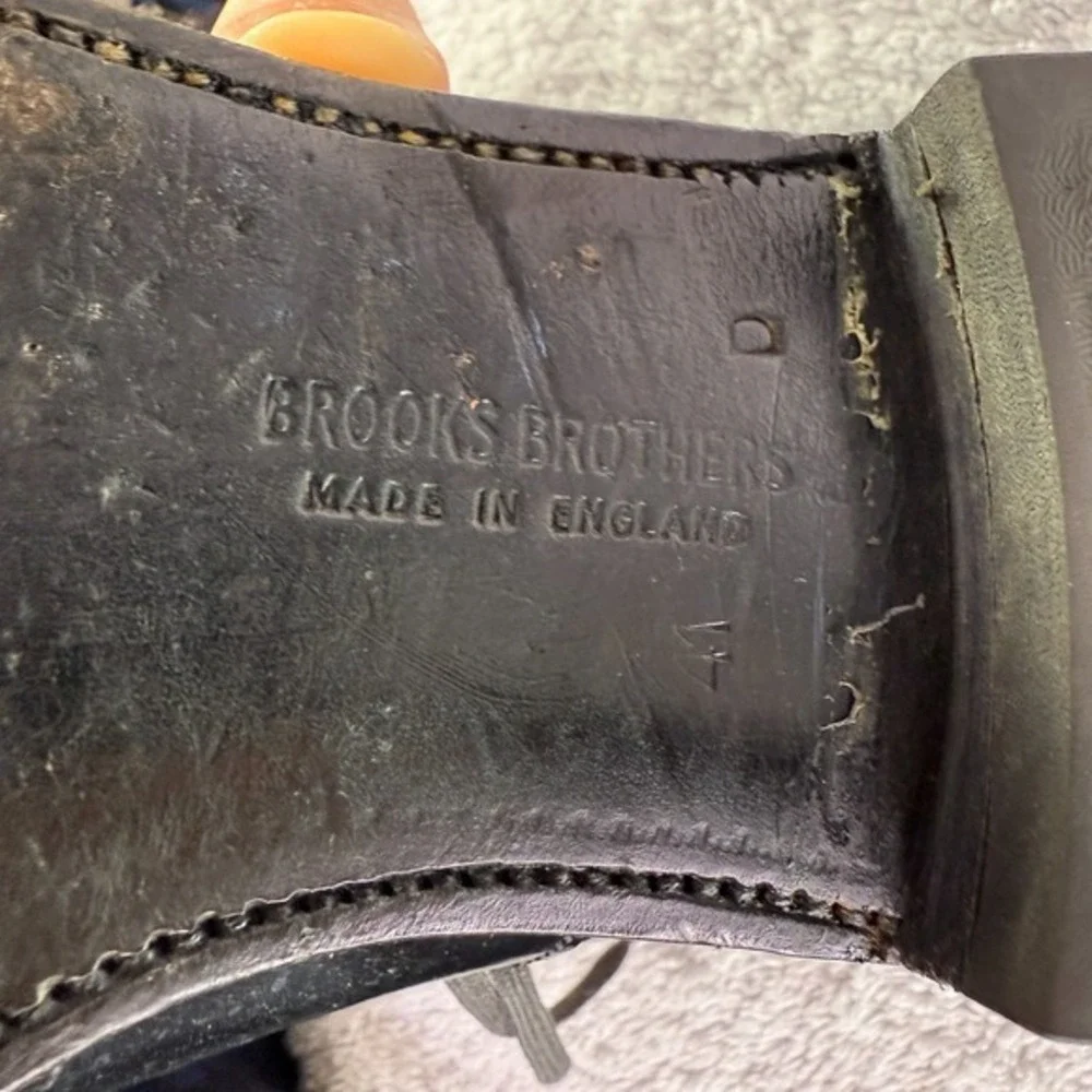 Brooks Brothers Brooks English Oxford Shoes Curzon Patent Leather Mens 41 D US 8